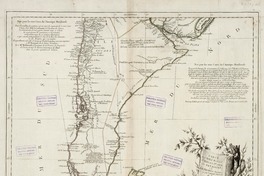 Carte du Chili Méridional; du Río de la Plata, des Patagons; et du Détroit de Magellan : Ce qui fait l´extremité Australe de l´Amerique Merid.