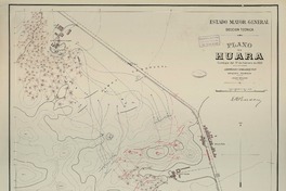 Plano de Huara : combate del 17 de febrero de 1891 [Material cartográfico] Ernesto Pearson.