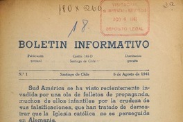 Boletín Informativo (Santiago, Chile : 1941)