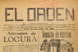 El Orden (Lebu, Chile : 1932)