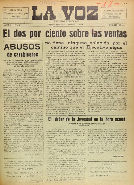 La Voz (Santiago, Chile : 1935)