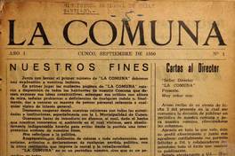 La Comuna (Cunco, Chile : 1950).