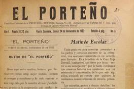 El porteño (Puerto Saavedra, Chile : 1932).