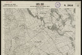 Santa Cruz Departamento de Santa Cruz[material cartográfico] : Ejército de Chile. Instituto Geográfico Militar.