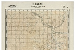 El Teniente Santiago - Rancagua [material cartográfico] : Instituto Geográfico Militar de Chile.