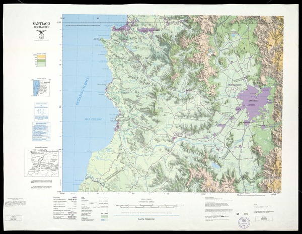 Santiago 3300-7030: carta terrestre