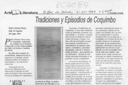 Tradiciones y episodios de Coquimbo  [artículo] J. González Avaria.