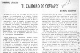 El caudillo de Copiapó"  [artículo] Gonzalo Drago.