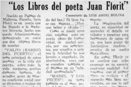 Los libros del poeta de Juan Florit"