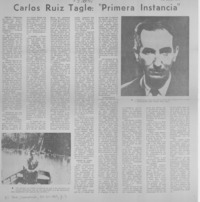 Carlos Ruiz-Tagle, "Primera instancia"