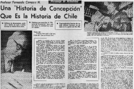 Una "Historia de Concepción" que es la historia de Chile : [Entrevista]