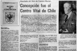 Concepción fue el centro vital de Chile