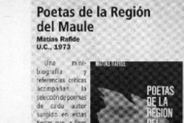 Poetas de la región del Maule  [artículo]