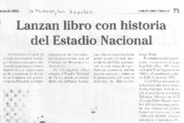 Lanzan libro con historia del Estadio Nacional