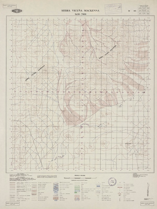 Sierra Vicuña Mackenna 2430 - 7000 [material cartográfico] : Instituto Geográfico Militar de Chile.