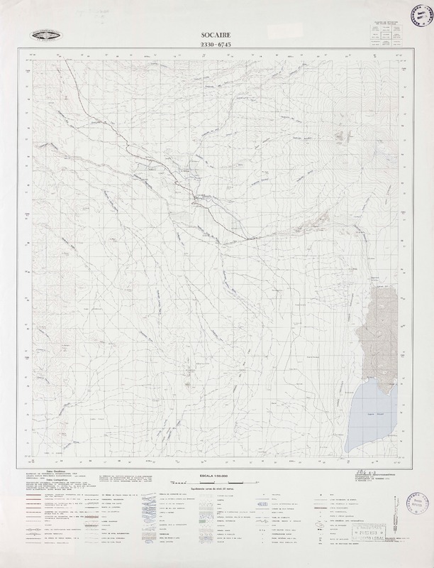 Socaire 2330 - 6745 [material cartográfico] : Instituto Geográfico Militar de Chile.