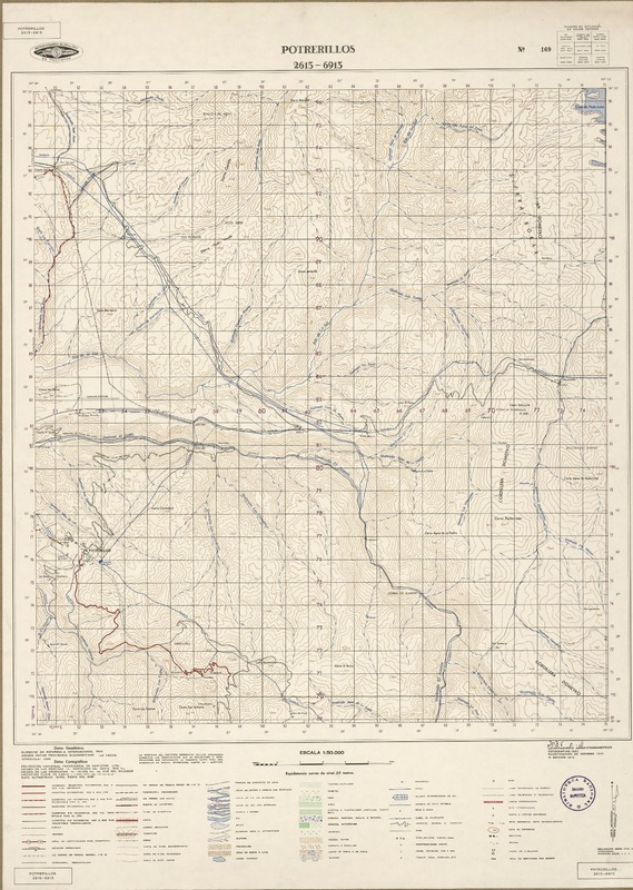 Potrerillos 2615 - 6915 [material cartográfico] : Instituto Geográfico Militar de Chile.