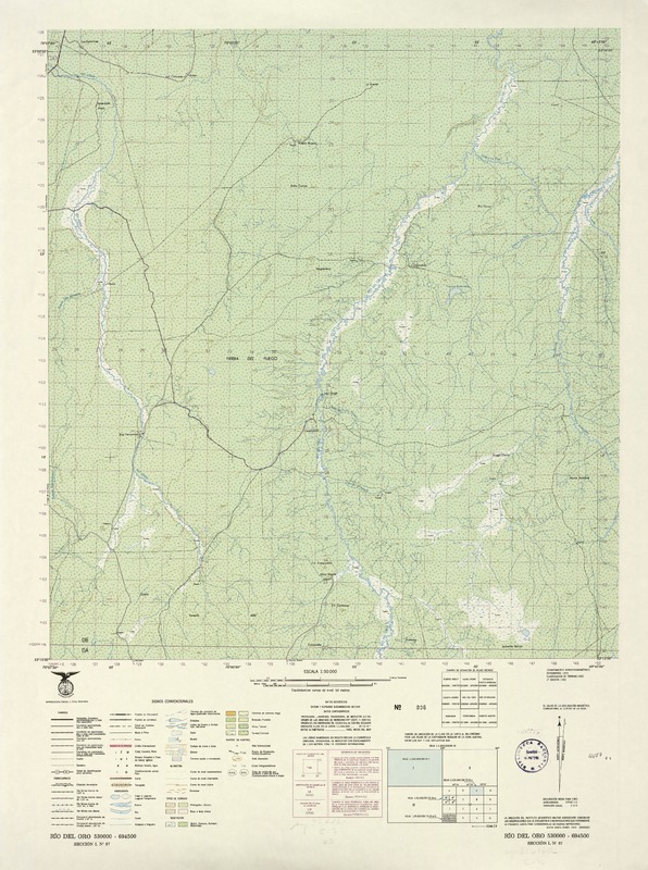 Río del Oro 530000 - 694500 [material cartográfico] : Instituto Geográfico Militar de Chile.