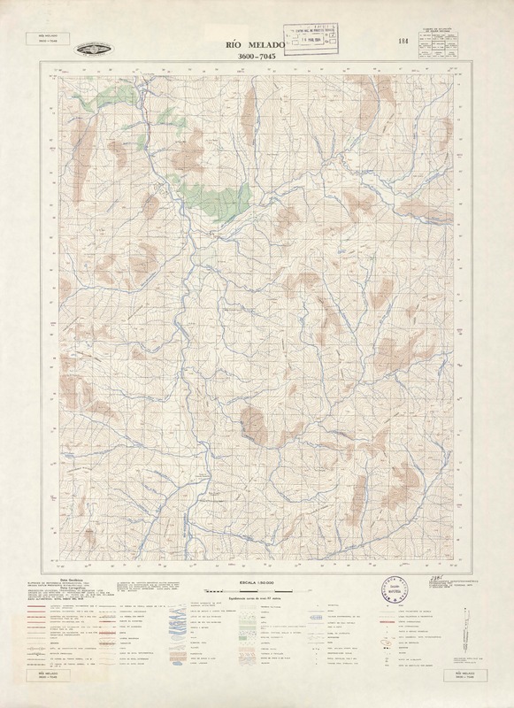 Río Melado 3600 - 7045 [material cartográfico] : Instituto Geográfico Militar de Chile.