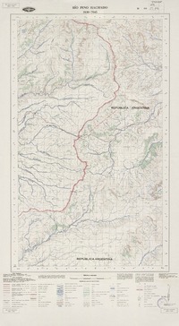 Río Pino Hachado 3830 - 7045 [material cartográfico] : Instituto Geográfico Militar de Chile.