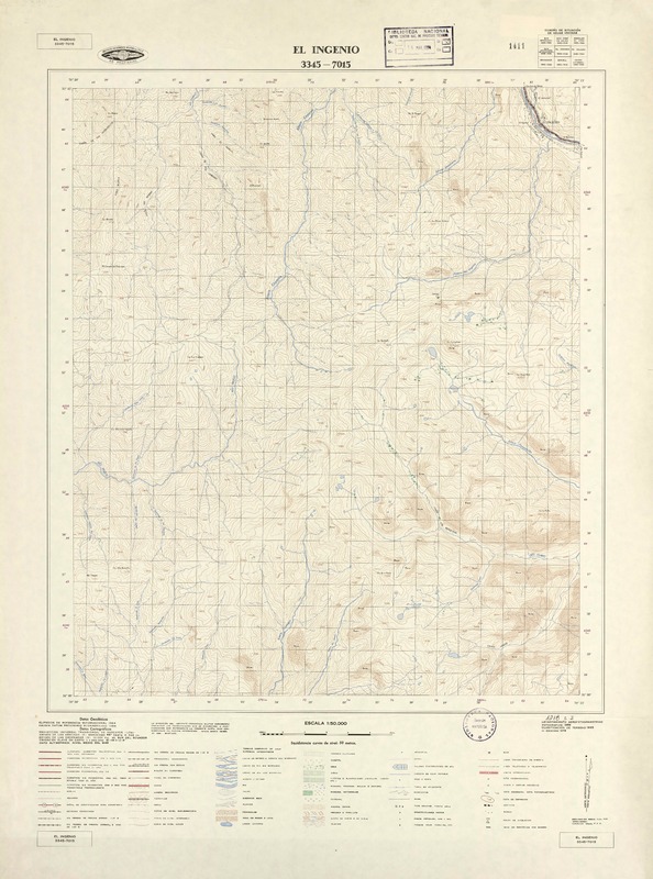 El Ingenio 3345 - 7015 [material cartográfico] : Instituto Geográfico Militar de Chile.