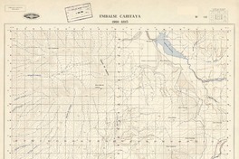 Embalse Caritaya 1900 - 6915 [material cartográfico] : Instituto Geográfico Militar de Chile.