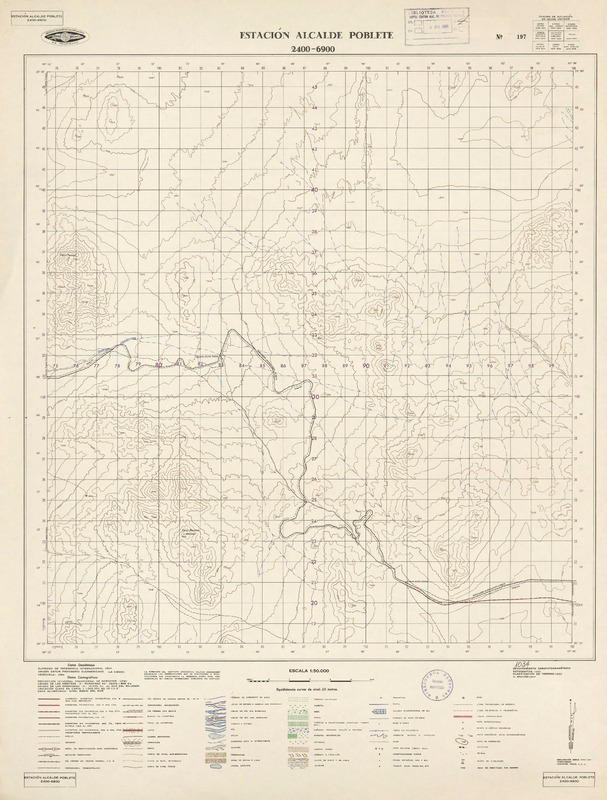 Estación Alcalde Poblete 2400 - 6900 [material cartográfico] : Instituto Geográfico Militar de Chile.