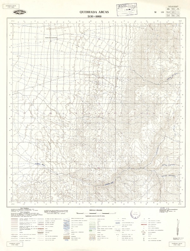 Quebrada Arcas 2130 - 6900 [material cartográfico] : Instituto Geográfico Militar de Chile.