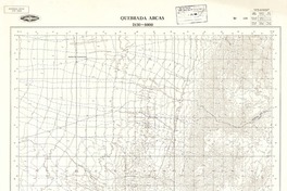 Quebrada Arcas 2130 - 6900 [material cartográfico] : Instituto Geográfico Militar de Chile.