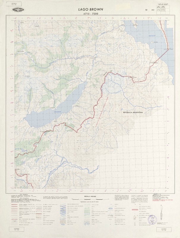 Lago Brown 4715 - 7200 [material cartográfico] : Instituto Geográfico Militar de Chile.