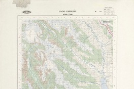 Lago Espolón 4300 - 7200 [material cartográfico] : Instituto Geográfico Militar de Chile.