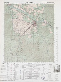 Los Andes 3245 - 7030 [material cartográfico] : Instituto Geográfico Militar de Chile.
