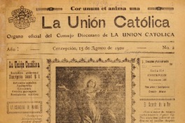 La Unión Católica Organo oficial del Consejo Diocesano de la Unión Católica