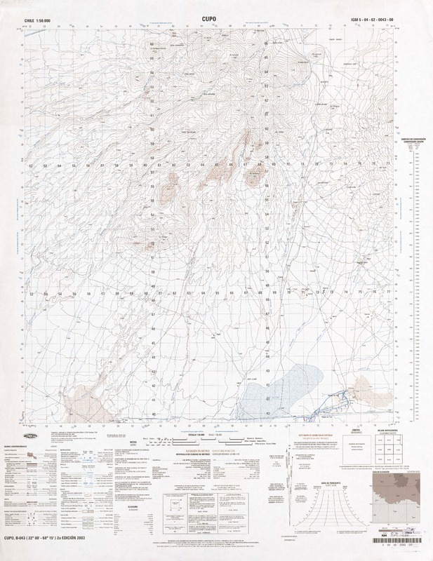 Cupo  [material cartográfico] Instituto Geográfico Militar de Chile.