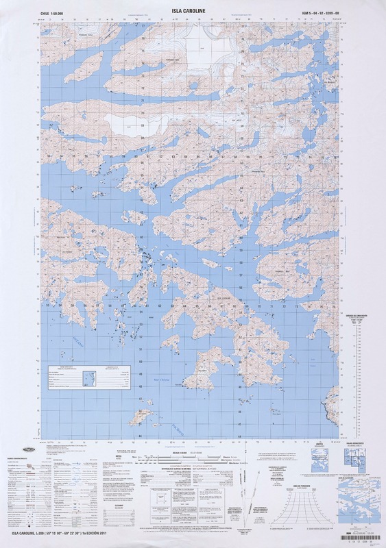 Isla Caroline  [material cartográfico] Instituto Geográfico Militar.