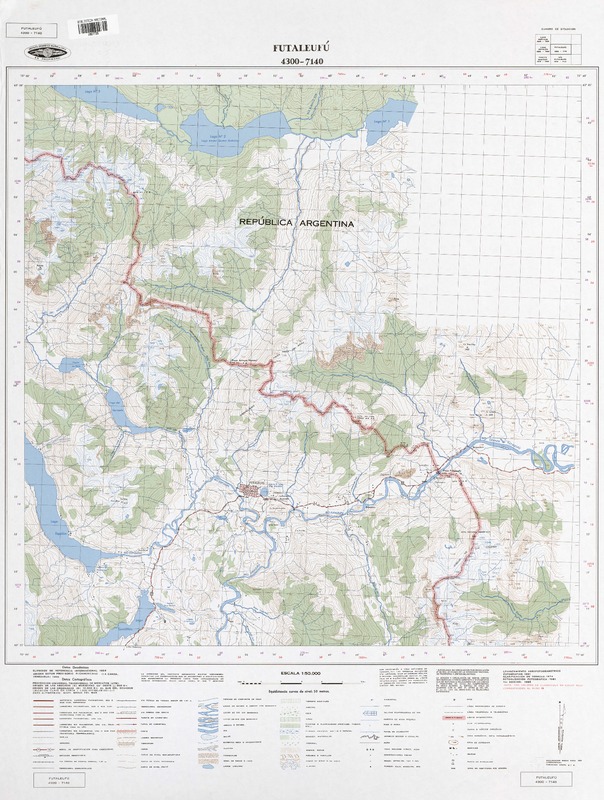 Futaleufú 4300 - 7140 [material cartográfico] : Instituto Geográfico Militar de Chile.