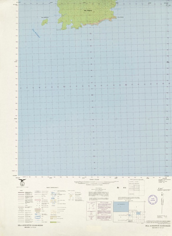 Isla Augustus 551500 - 662230 [material cartográfico] : Instituto Geográfico Militar de Chile.