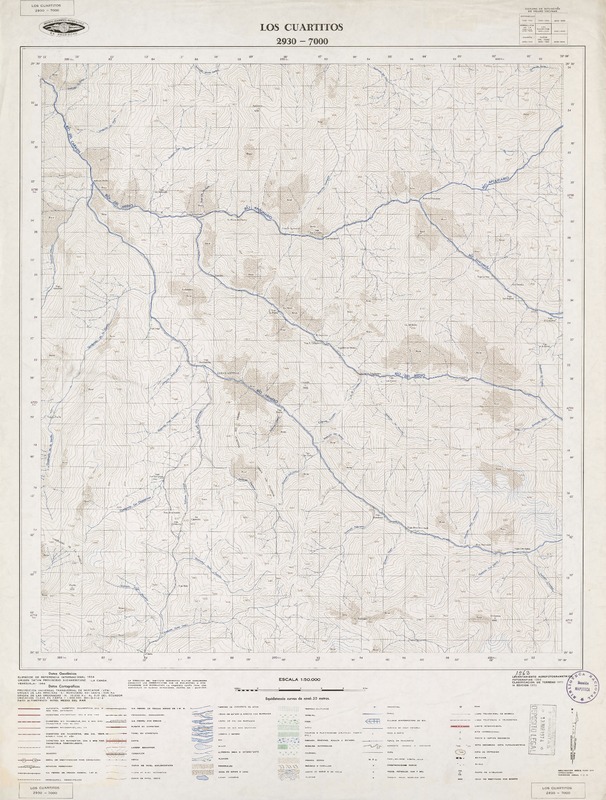 Los Cuartitos 2930 - 7000 [material cartográfico] : Instituto Geográfico Militar de Chile.