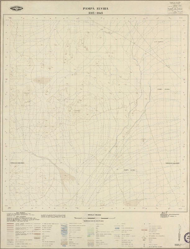 Pampa Elvira 2315 - 6845 [material cartográfico] : Instituto Geográfico Militar de Chile.