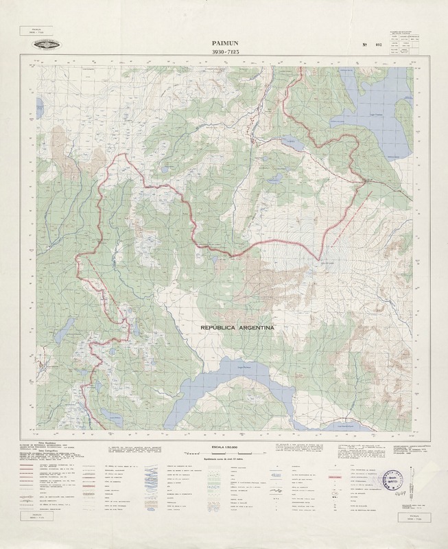 Paimun 3930 - 7125 [material cartográfico] : Instituto Geográfico Militar de Chile.