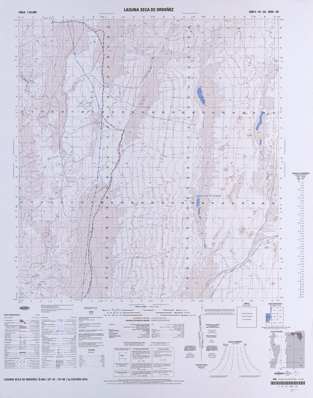 Laguna Seca de Ordoñez  [material cartográfico] Instituto Geográfico Militar.