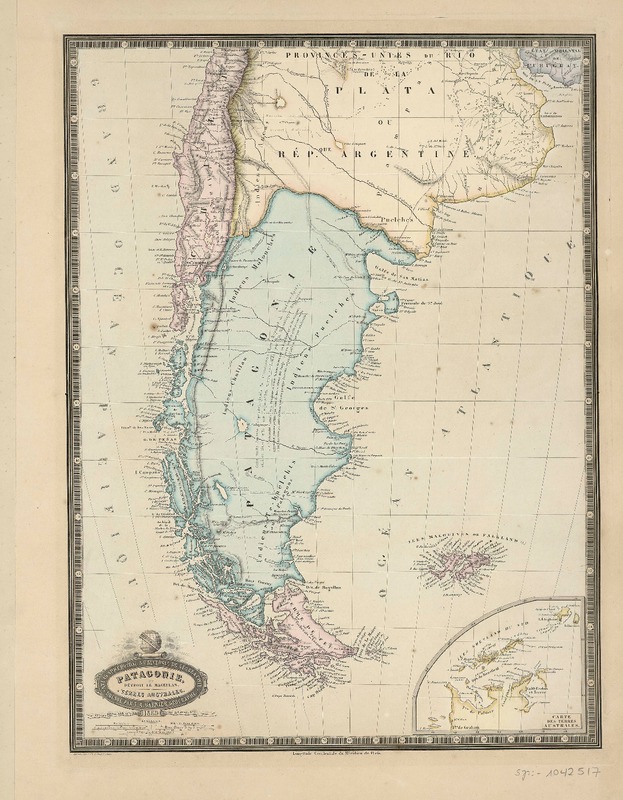 Patagonie, et Detroit de Magellan, Terres Australes  [material cartográfico] dressé par F.A. Garnier, geographe.