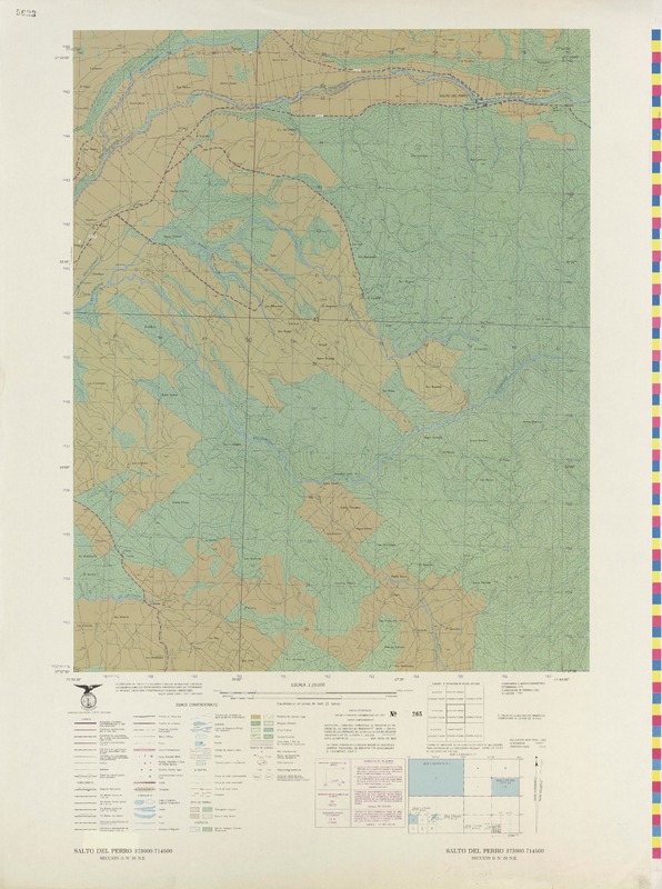 Salto del Perro 373000- 714500 [material cartográfico] : Instituto Geográfico Militar de Chile.