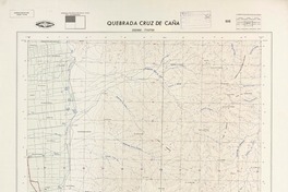 Quebrada Cruz de Caña 300000 - 710730 [material cartográfico] : Instituto Geográfico Militar de Chile.