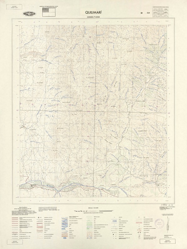 Quilimarí 320000 - 712230 [material cartográfico] : Instituto Geográfico Militar de Chile.