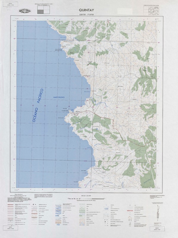 Quintay 330730 - 713730 [material cartográfico] : Instituto Geográfico Militar de Chile.