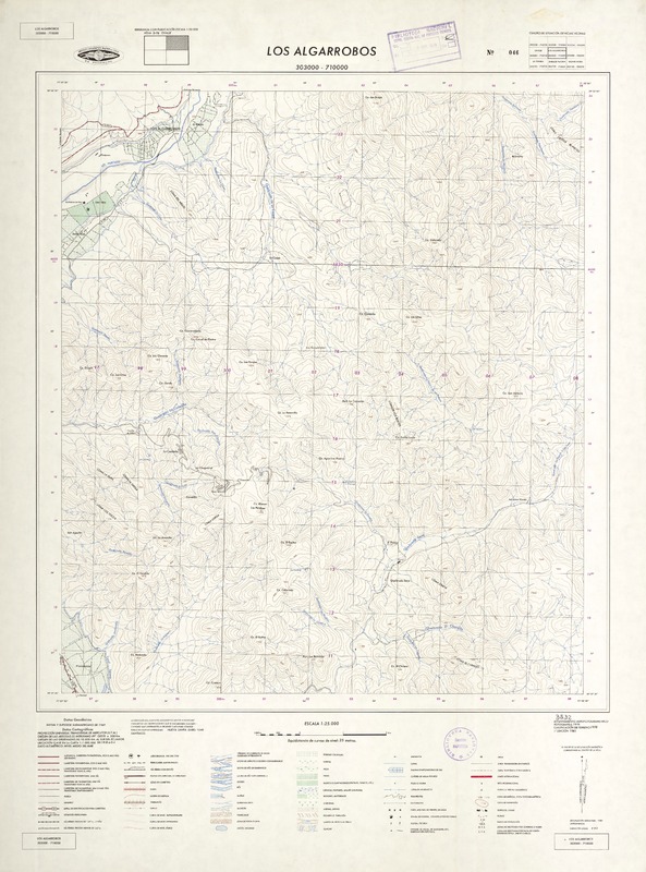 Los Algarrobos 303000 - 710000 [material cartográfico] : Instituto Geográfico Militar de Chile.