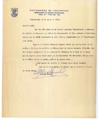 [Carta] 1968 enero 16, Concepción, Chile [a] Raúl Silva Castro  [manuscrito] Milton Rossel.