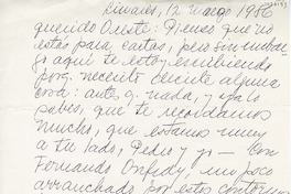 [Carta] 1986 marzo 12, Linares, Chile [a] Oreste Plath  [manuscrito] Emma Jauch.