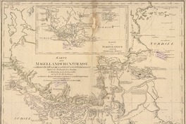Karte der Magellanischen Strasse  [material cartográfico] von Herrn Don Iuan de la Cruz Cano y Olmedillo